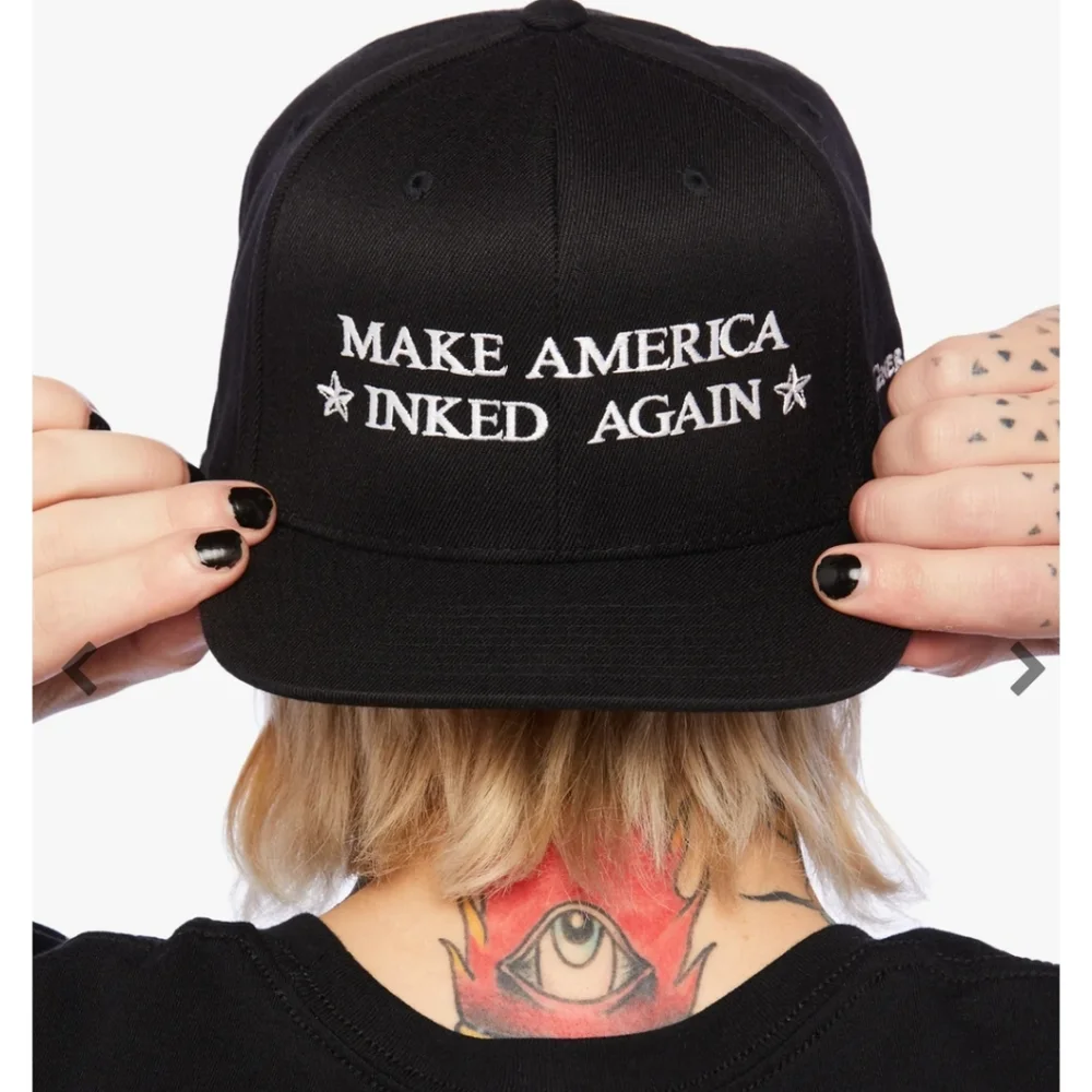 Unisex "Make America Inked Again" Snapback from Generation Me BNWOT - Picture 6 of 6